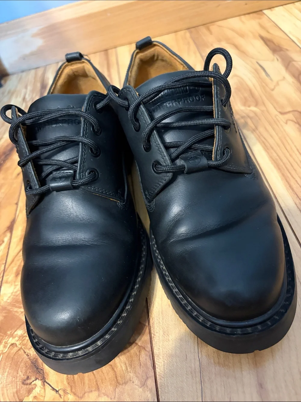 Timberland Waterproof Black Leather Oxford Casual Dress Shoe 95504 3560 Sz 9M